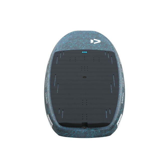 Duotone Sky Style SLS Wing Foil Board Deckansicht in dunkel teal und schwarz