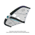 Duotone Unit Foilwing in dunkelgrau und hellgrau mit cyan und lila Akzenten