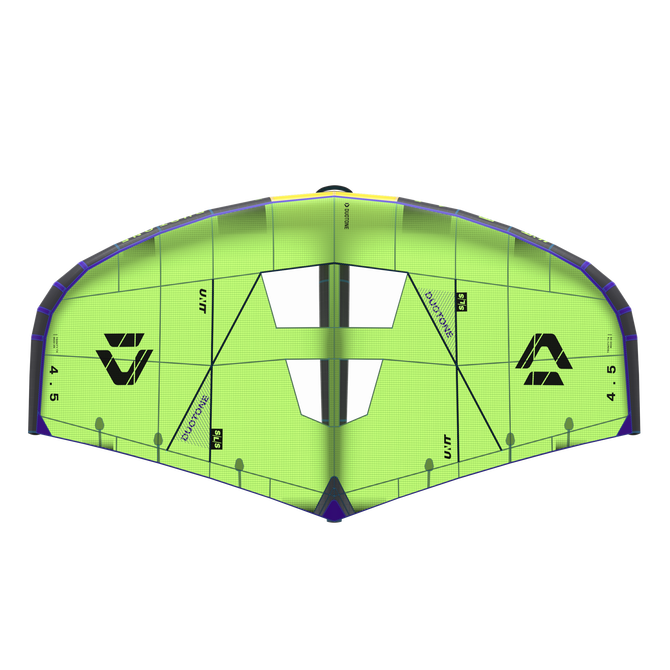 Duotone Unit SLS Foilwing 4,5 m in neongrün und dunkelgrau