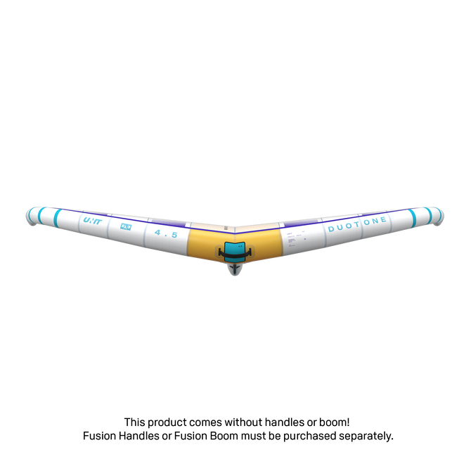 Duotone Unit SLS Concept Blue Foilwing 4,5 m in weiß, cyan und gold