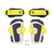Duotone Vario combo de fixations kitesurf en jaune fluo, blanc et anthracite — set pad et sangle avec visserie de montage