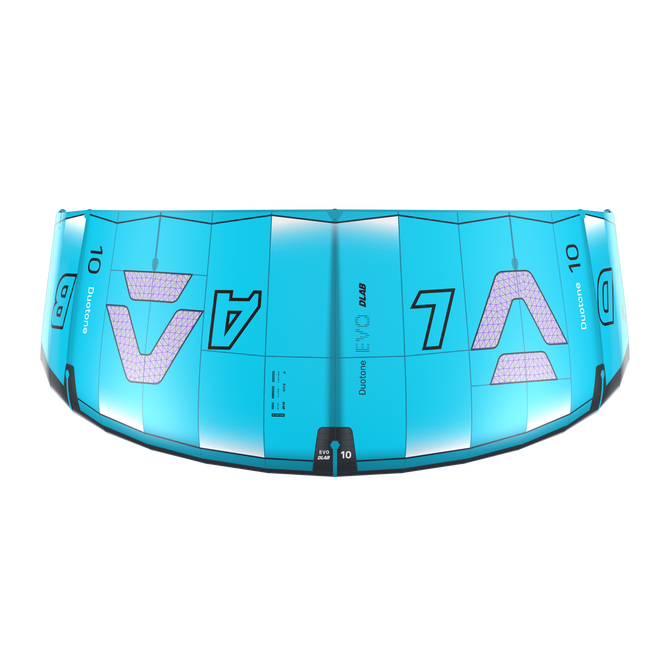 Duotone Evo D/LAB kite LEI 10m in ciano