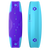 Tabla de kite twin-tip freeride Duotone Soleil Concept Blue en cian y violeta, vista de cubierta y base