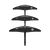 Duotone Pop D/LAB front wing 500, 650 and 800 in matte black – size overview